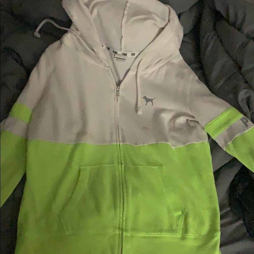 pink victoria secret hoodie